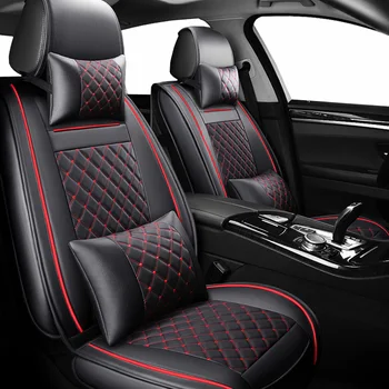 

( Front + Rear ) Special Leather car seat covers for Nissan Qashqai Note Murano March Teana Tiida Almera X-trai auto accessories