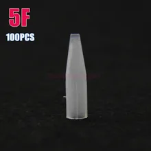 100 шт белый 5F долговременного тату макияжа пластиковые колпачки советы для макияж бровей и губ иглы