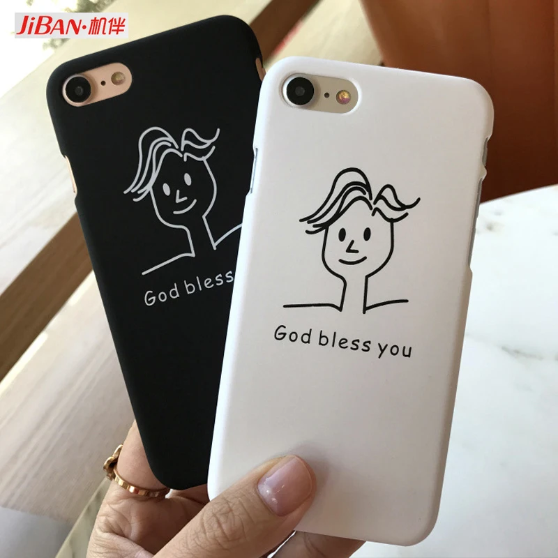 Jiban граффити ручной росписью мультфильм телефона чехол для iPhone 5S 5SE 6 S 7 Plus 8 плюс