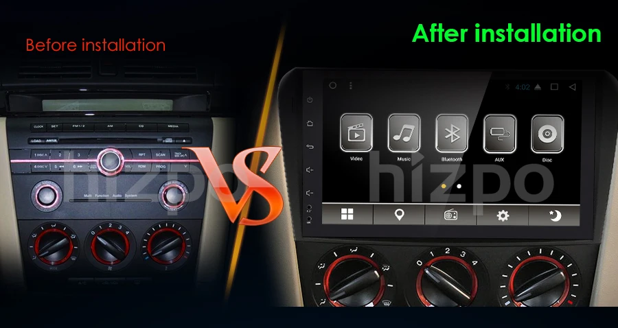 Cheap 9 "Android 7.1 Quad Core Car AutoRadio Multimedia Player For Mazda 3 2004-2009 2GB RAM+16GB ROM GPS Navigation Head Unit 4G WIFI 5