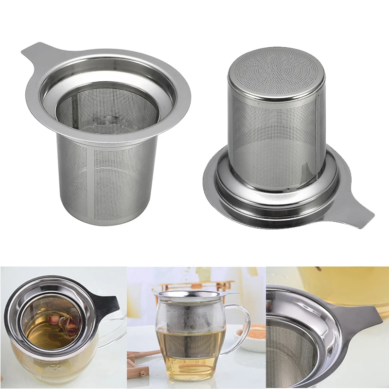 

Kitchen Teaware Stainless Steel Mesh Tea Infuser Metal Cup Strainer Loose Tea Leaf Filter Sieve Teapot Filters Drinkware Tool