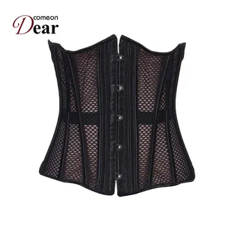 

Hollow Steampunk Gothic Latex Waist Cincher Trainer Shapwear Steel Bone Corselet Bustier Corselet Waist Trainer Women AK2232