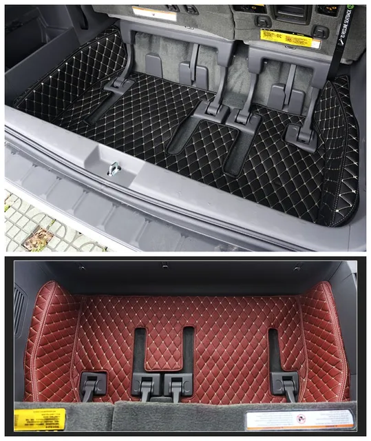 For TOYOTA SIENNA 2011 2018 Full Rear Trunk Tray Liner Cargo Mat Floor