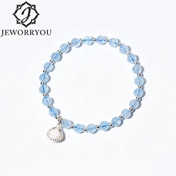 

925 Sterling Silver Bracelet Women Natural Stone Beads Bracelet Friendship Boho Couple Bracelet Charms Female