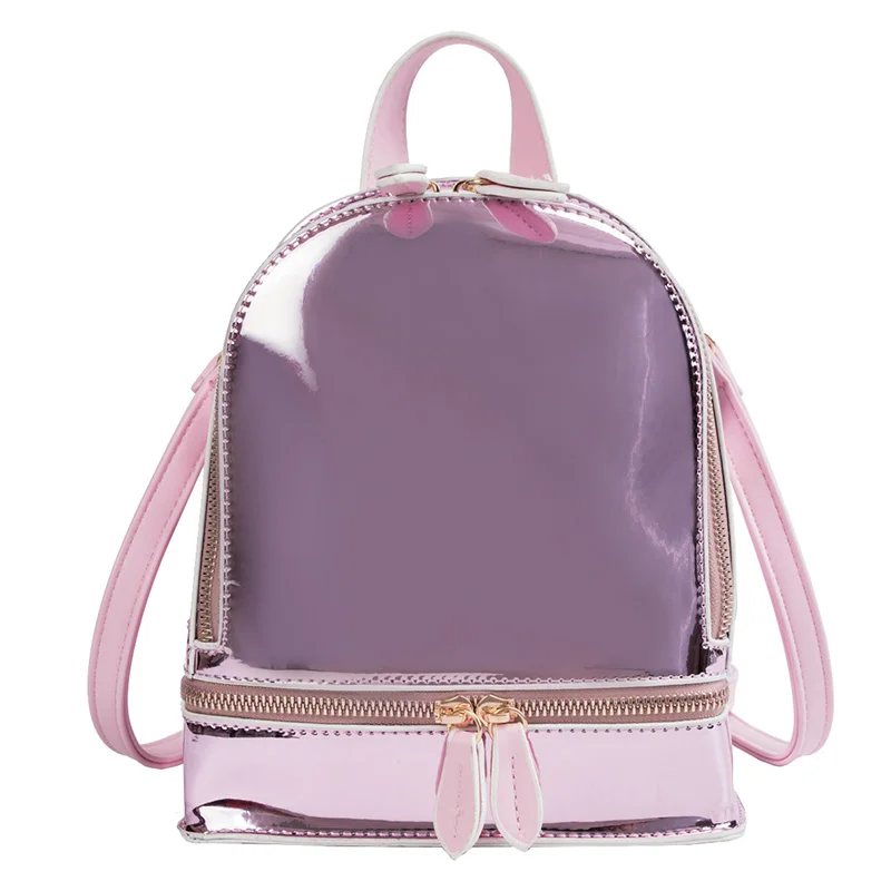 

Women Mini Bright Laser Backpack Korean School Travel Rucksack Satchel Fashion Shoulder Bag New backpack women