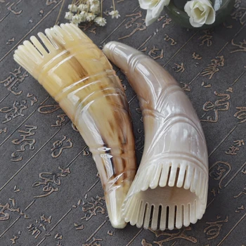 

Natural Yak Horn Comb Massage Head Bath Shampoo Comb Hairbrush Hairdressing Styling Tools