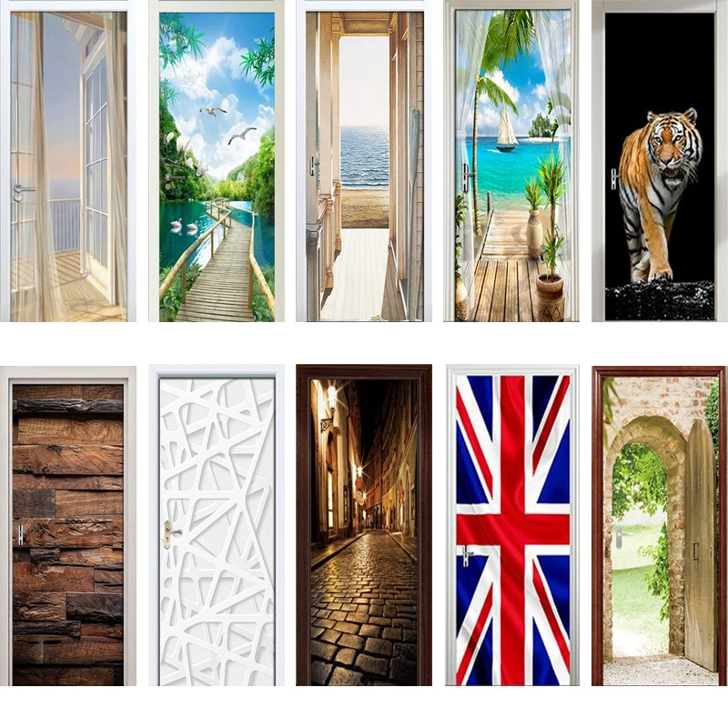 PVC Self Adhesive Fridge Stickers Door Waterproof Wallpaper Wall Decals Sticker PVC Self Adhesive Fridge Stickers Door Waterproof Wallpaper Wall Decals Sticker