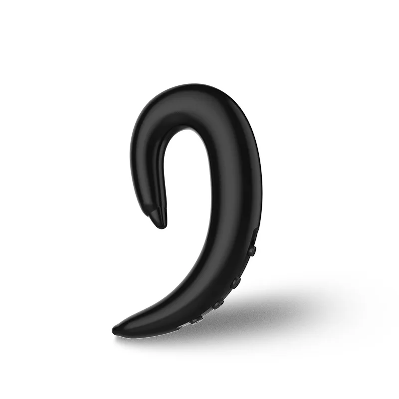 KOYOT Bluetooth 4,2 Дельфин наушники костной проводимости ушной крючок для наушников Беспроводные спортивные Bluetooth наушники Hands-free гарнитура с микрофоном для iphone X U - Цвет: Черный