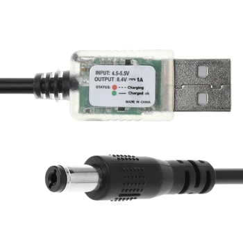 

Original OOTDTY USB to DC Charging Cable Charge for Bicycle Light Battery Pack Head Lamp Power Bank 5V Input 8.4V Output