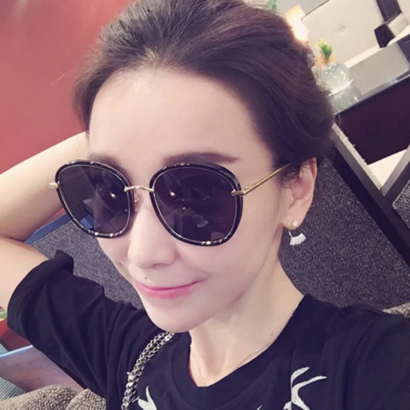 

Sunglasses for Women Round Sunglasses Driving Luxury Brand Coating mirror Sun Glasses Women female Eyewear