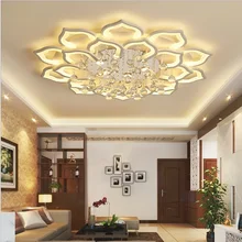 Modern crystal led Ceiliing chandelier lights For Living Room Bedroom Home LED crystal Chandelier ceiling Fixtures free shipping modern simple duplex staircase led bubble column living room chandelier rotating villa ceiling crystal column led crystal lights