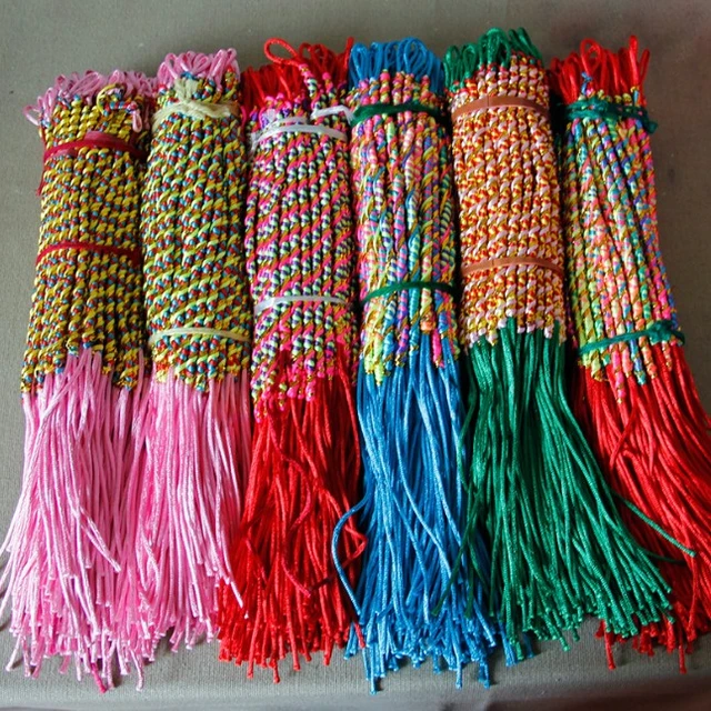 ABL0266(100), 4mm Thick Brazilian Cheap Colorful Rainbow Handmade Woven  Braided Rope String Strand Friendship Bracelet - AliExpress
