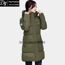 Новая теплая зимняя куртка S для Для женщин Мода Подпушка хлопковая парка Для женщин зимняя куртка пальто воды Высокий воротник куртка с