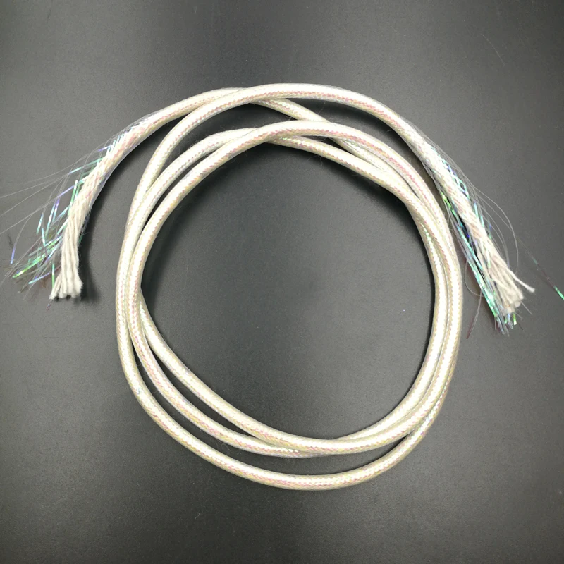 3 шт./лот, перламутровый белый майлар/4 мм, плетеный голографический перламутровый шнур из майлара для poxy, майларная трубка, рыболовные мушки