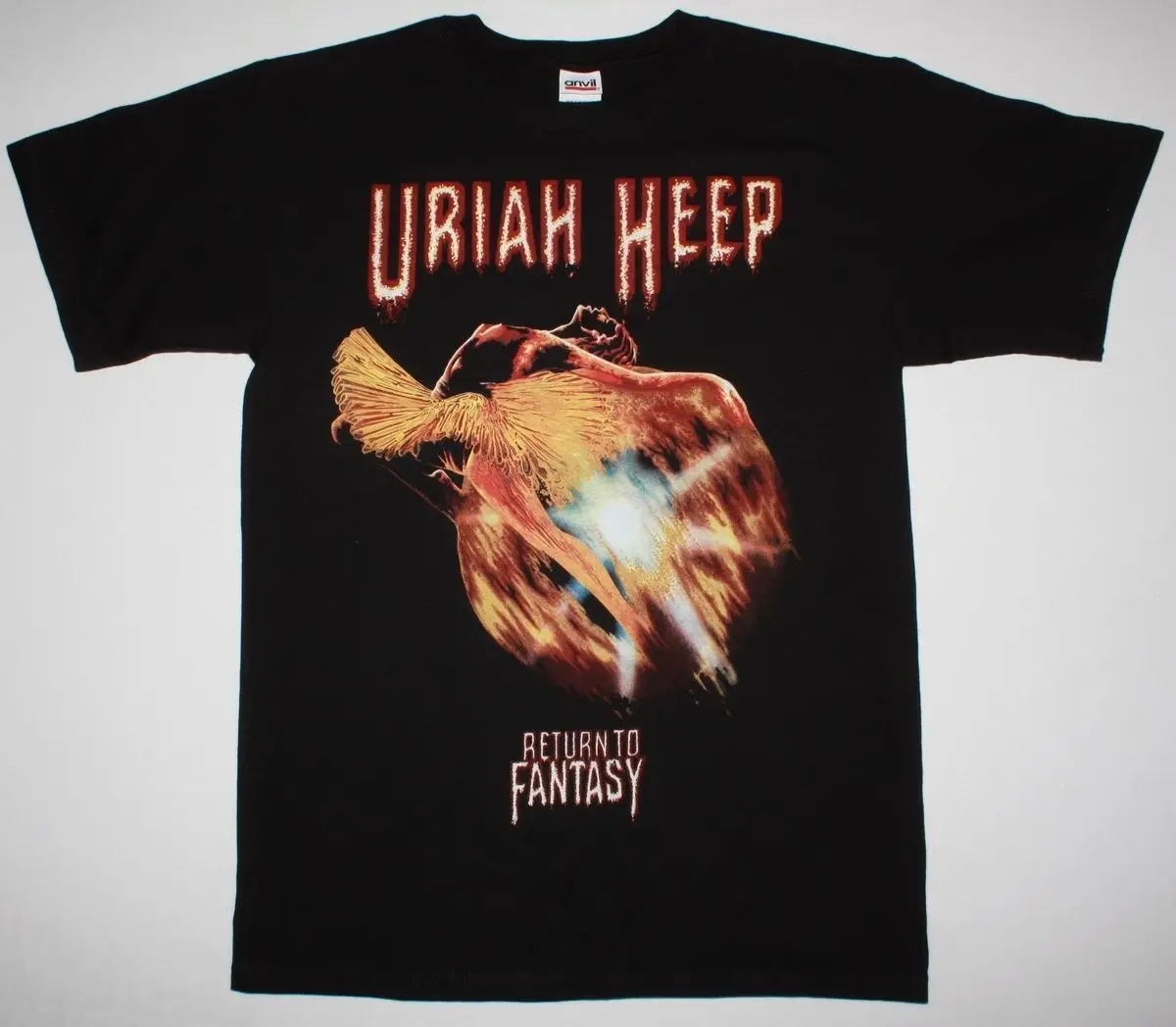 Uriah Heep вернуться к Фэнтези черная футболка Стикс Назарета Hard Rock deep purple | Мужская