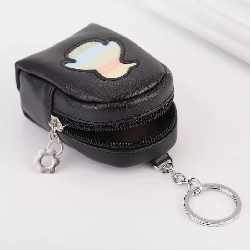 Personalized leather bag key chain creative wallet car pendant key ring