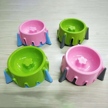 

4 Colors Adjustable Height Water Pet Bowls Food Dish Anti-slip Neck Protection Bowl For Cats Dogs Dog Feeders