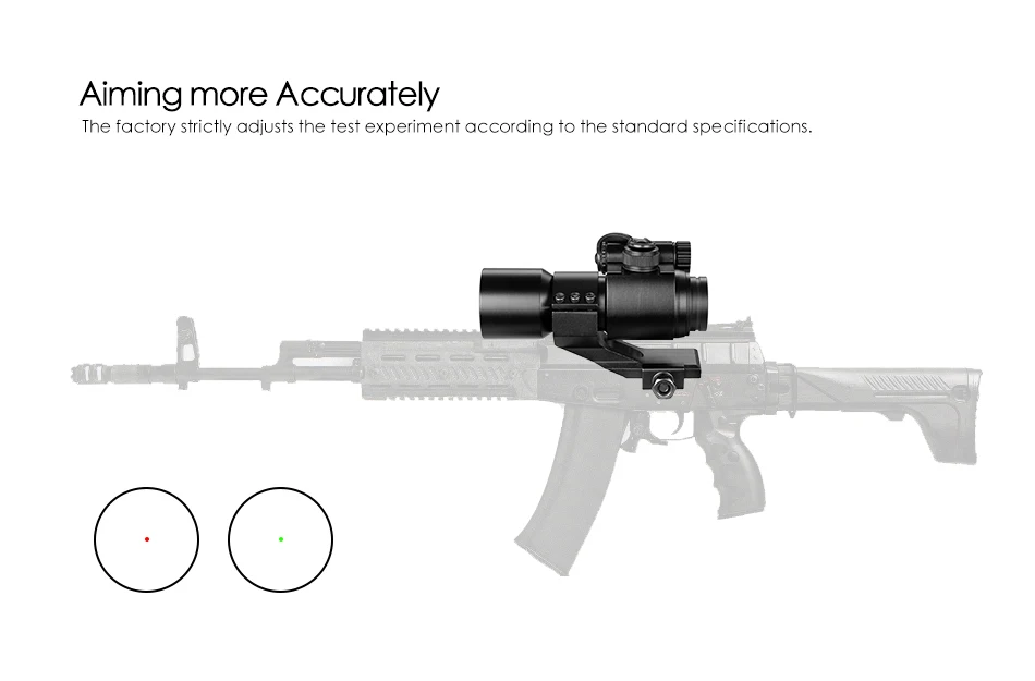 Красный зеленый точечные винтовочные прицелы 32 мм M2 Прицельный телескоп Тактический лазерный прицел для Пикатинни