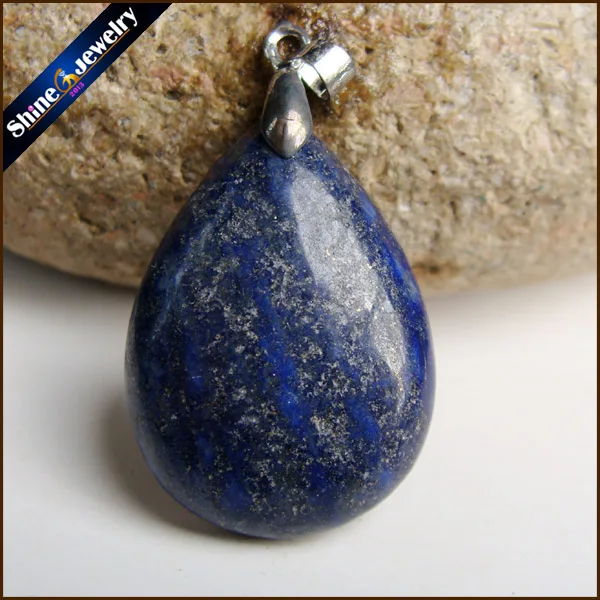 

Men Jewelry Pendant Slide Natural Blue Lapis Lazuli Stone Pendant Necklace Wholesale Fashion Pendants for Boys Gifts GS285