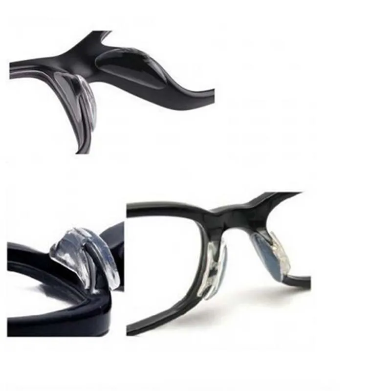 

5Pair High Quality Black White Eyeglass Sunglass Glasses Spectacles Pad Hot Selling Anti-Slip Silicone Stick On Nose Wholesale