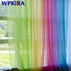 European American Style Multicolor Bay Window Screening Solid Door Curtains Drape Panel Sheer Tulle for Living Room WP184#3-40 ► Photo 1/6