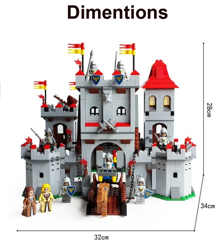 Model building kits compatible with lego knights Castle 1118pcs 3D blocks Educational model building toys hobbies for children Model building kits compatible with lego knights Castle 1118pcs 3D blocks Educational model building toys hobbies for children