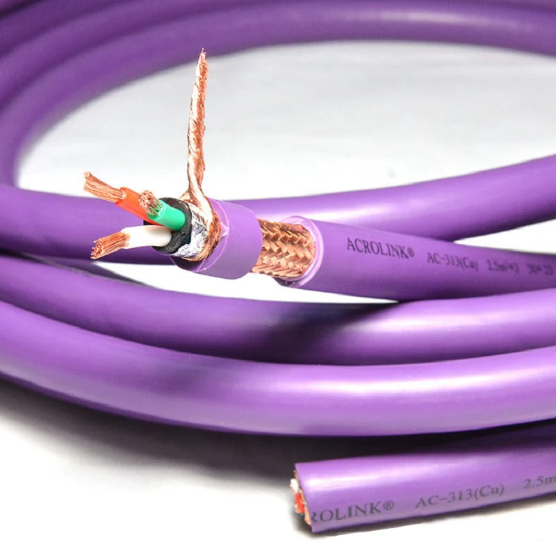 OFC медный сетевой шнур переменного тока провод DIY Hi Fi аудио усилитель CD DAC 3 ядра * 0