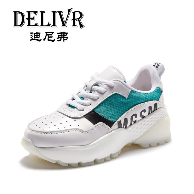 

Delivr Casual Plateforme Sneakers Women 2019 Luxury Woman Casual Sneakers Mixed Color Thick Sole Tenis Feminino Dad Shoes Female