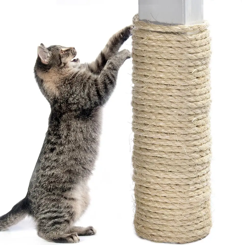 Goede 10 m Krasraad Kat Krassen Voorkomen multifunctionele Sisal Touw DIY Kat Speelgoed Kat Klimrek Veilig Materiaal kat Training