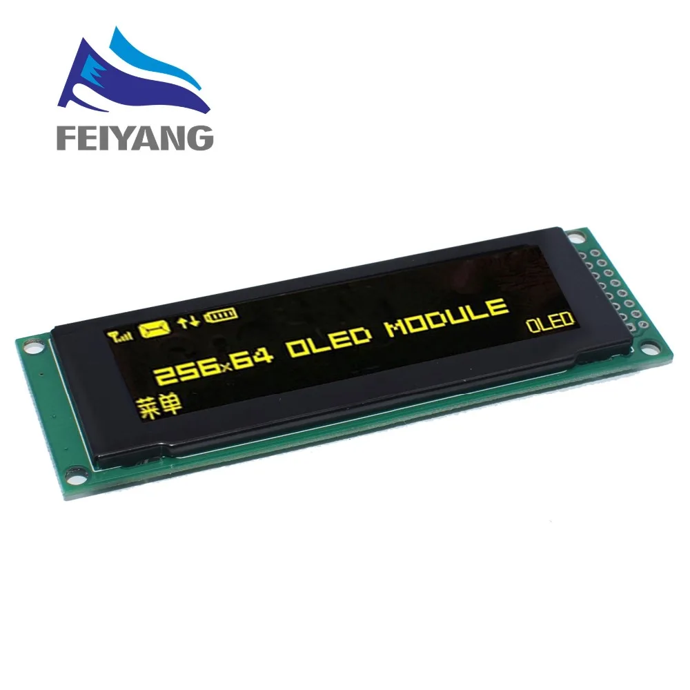 OLED дисплей 2," 256*64 25664 точек Графический ЖК-модуль дисплей экран LCM SSD1322 контроллер Поддержка SPI