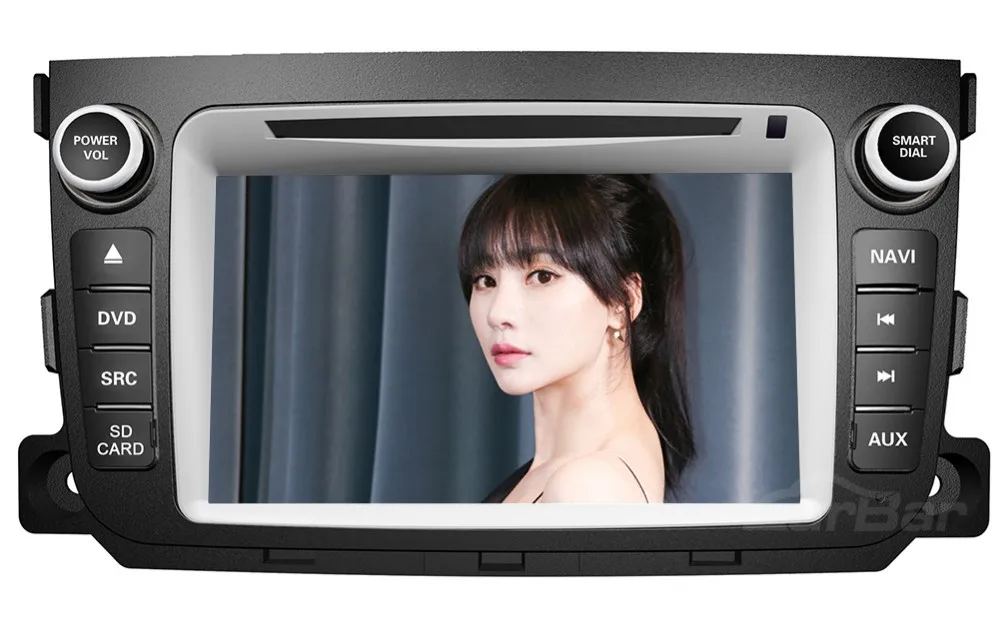 Best 7" HD 1024*600 Quad Core Android 6.0 Car DVD GPS Radio Stereo Navigation Player for Mecerdes Benz Smart Fortwo 2012 2013 2014 0