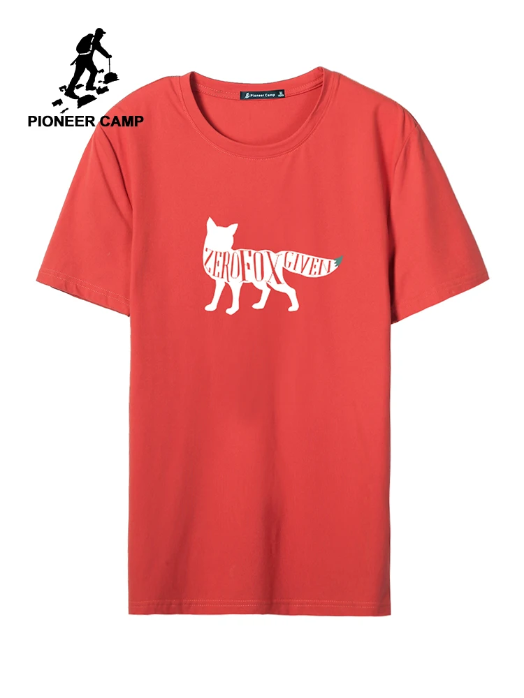 Пионерский лагерь лиса футболка с принтом Мужская Летняя хлопковая футболка с коротким рукавом мужская повседневная полиэфирная футболка для мужчин ADT906275