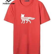Пионерский лагерь лиса футболка с принтом Мужская Летняя хлопковая футболка с коротким рукавом мужская повседневная полиэфирная футболка для мужчин ADT906275