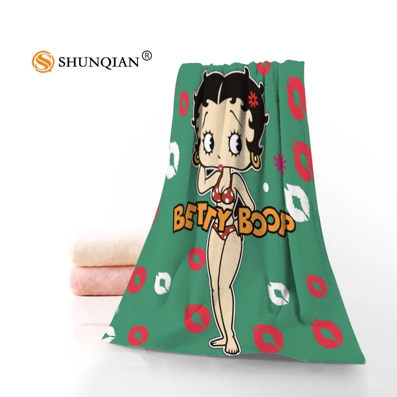 Betty Boop полотенце s банные полотенца из микрофибры Путешествия, пляж, лицо полотенце на заказ креативное полотенце Размер 35 X75cm, 70X140 cm A8.8 - Цвет: 23