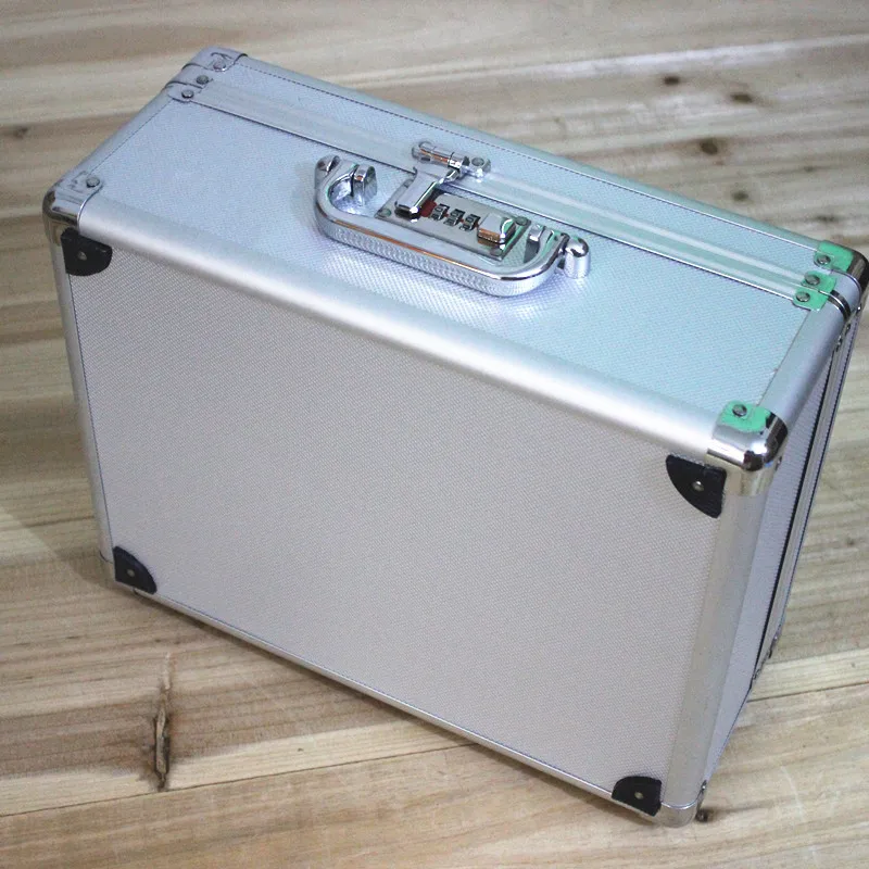 

KUNDUI Aluminum alloy frame suitcase Bag Travel toolbox case medicine equipment toolcase Cosmetic Box packaging Password lock