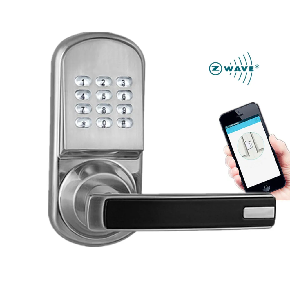 

Wireless APP Smart Z-wave Door Lock with keypad, Keyless and remotely control for Apartment or Hotel or Home