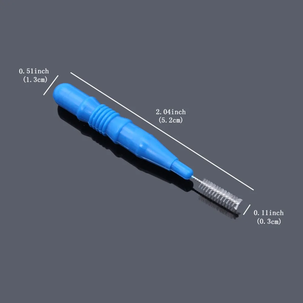 2.5mm 3.0mm Interdental Brush Cleaners 50 Pcs Toothpick Flossing Head Oral Dental Care Teeth Brush Kit (6)