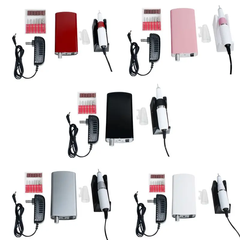 

35000 Rpm Cordless Nail File Drill Kit Electric Manicure Pedicure Nail Art Machine 18W Portable Charging Nail Polisher