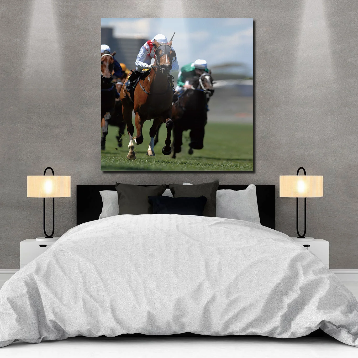 ArtStore سباق الرياضة الحصان سباق النفط اللوحة الفني جدار النفط اللوحة متعددة اللون ديكور المنزل إطار خشبي امتدت هالوين P ArtStore سباق الرياضة الحصان سباق النفط اللوحة الفني جدار النفط اللوحة متعددة اللون ديكور المنزل إطار خشبي امتدت هالوين P