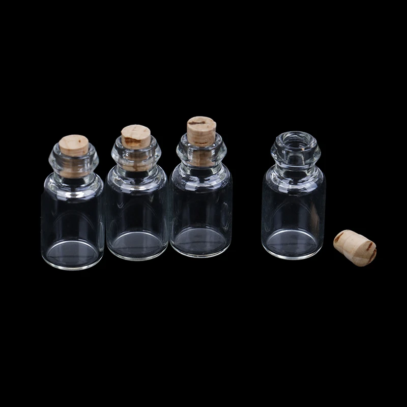 4 шт. DIY 1:12 весы Запчасти Стекло прозрачный миниатюрные пустой бутылка кукольный