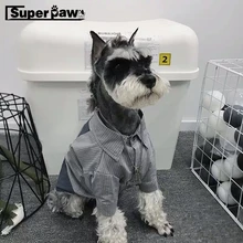 Модная рубашка с карманом из ПВХ для собак, летняя одежда для маленьких щенков, одежда для собак, пальто, шнауцер, жилет, французский Бульдог GMC01