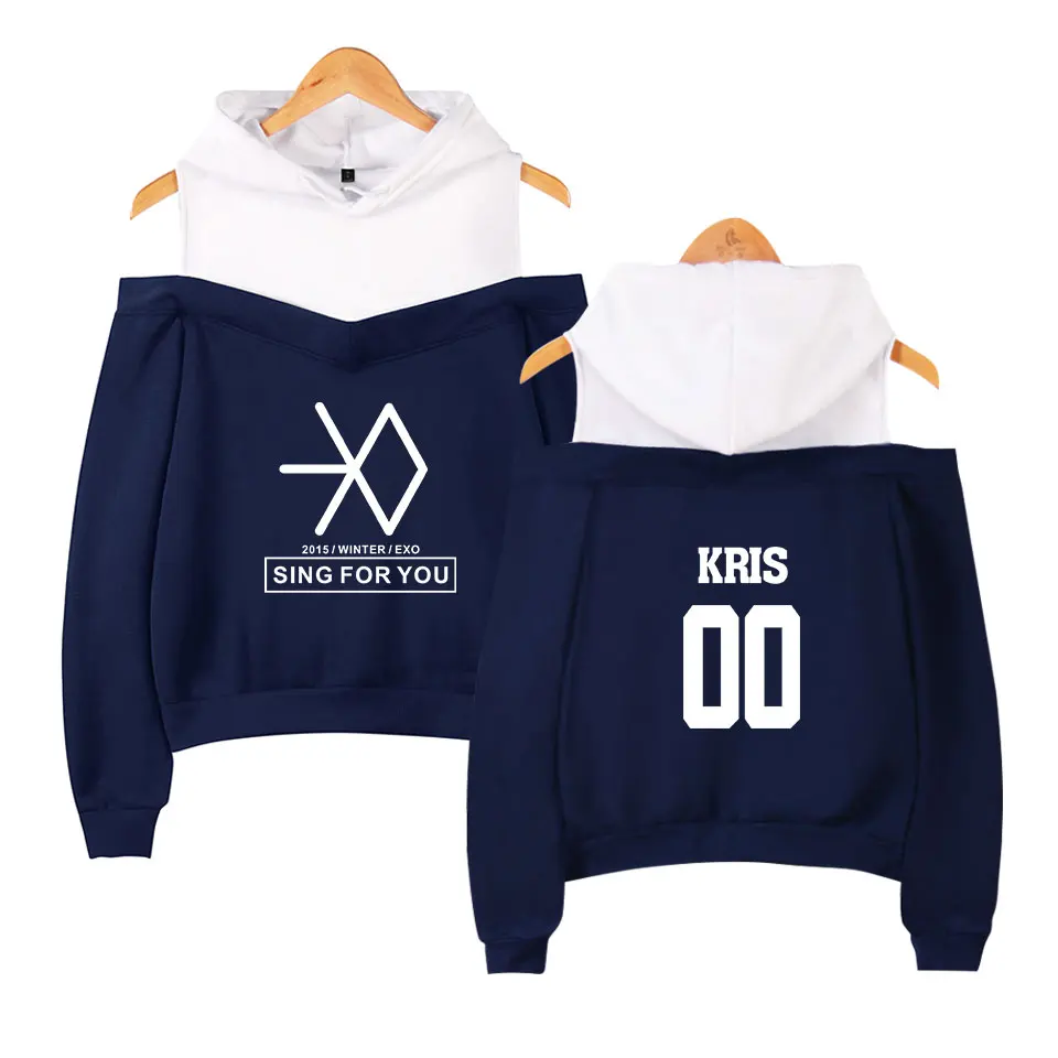 2018 Новый Kpop EXO LU HAN SE HUN KAI овердоза толстовки женские Harajuku модные повседневные