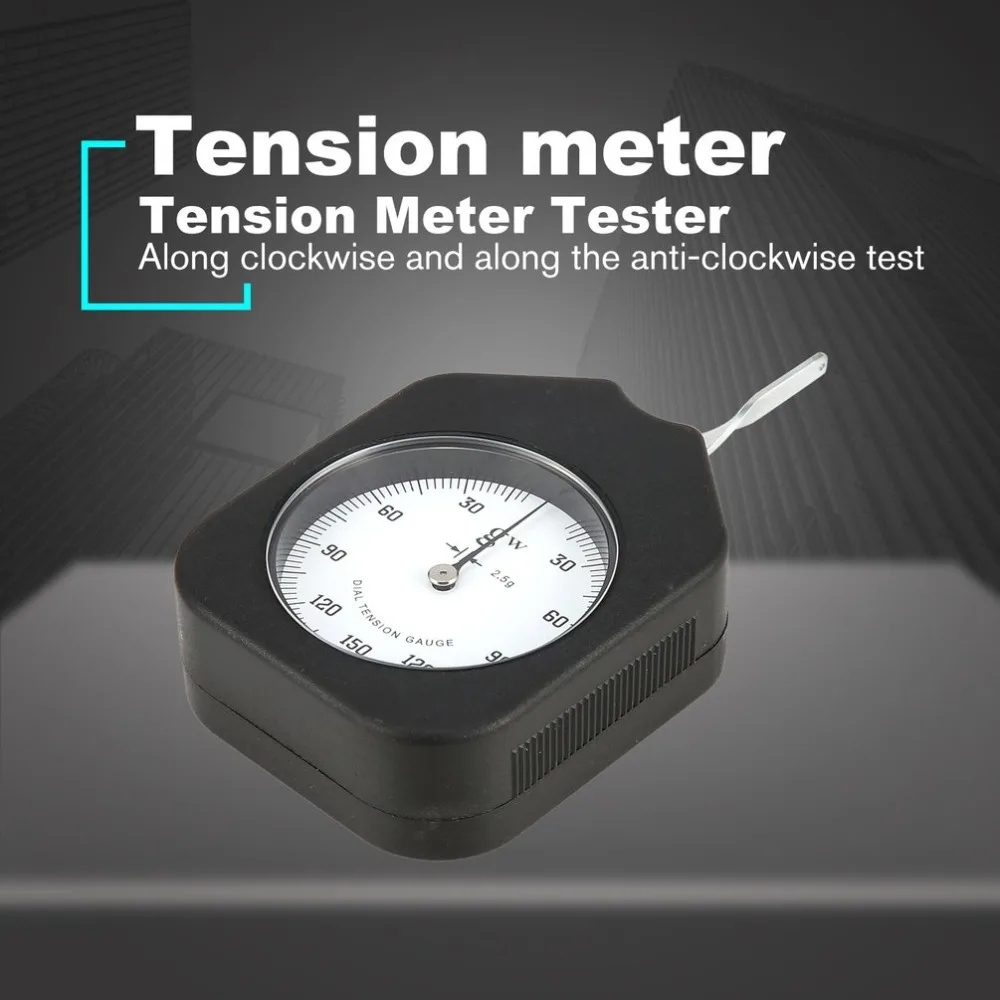 150 г аналоговый тенсиометр цена с одной указкой датчик контроля натяжения с циферблатом метр тестер табличный динамометр боковой измеритель натяжения