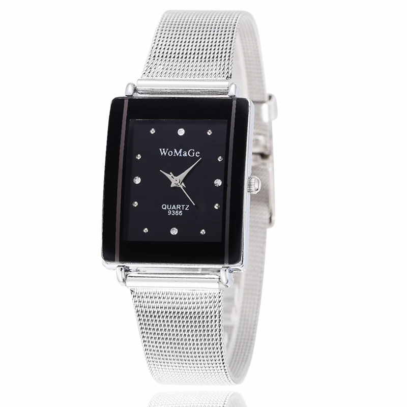 

Luxury Brand Lady Quartz Watch Women Dress Watches Women Men Full Stainless Steel Watch Men Women Casual Clock Relogio Feminino