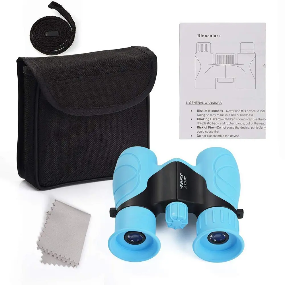 10X22 قابل للتعديل الديوبتر آمنة المدمجة عالية الوضوح التنزه مجهر المضادة للسقوط الصيد الاطفال مع الحبل مراقبة الطيور