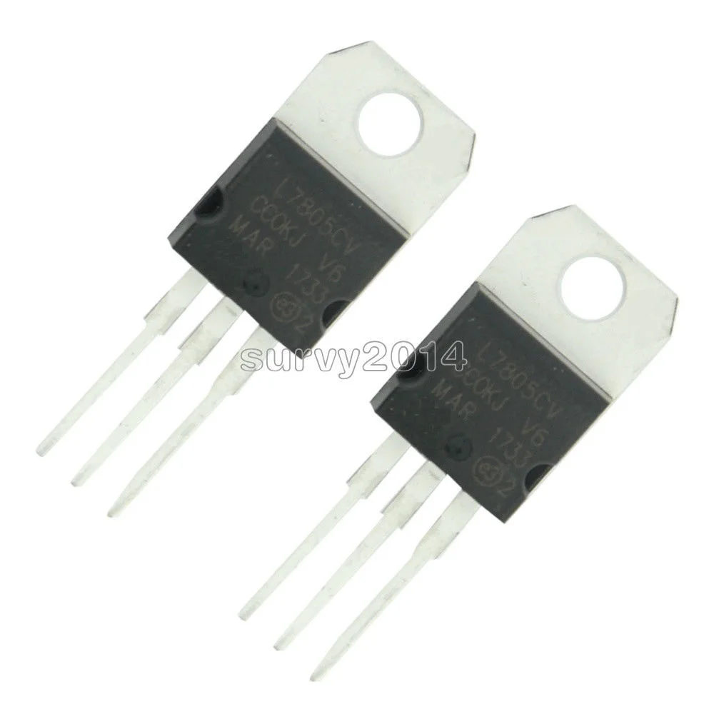 5 шт. LM7805 L7805 7805 Напряжение регулятором IC 5 V 1.5A TO-220