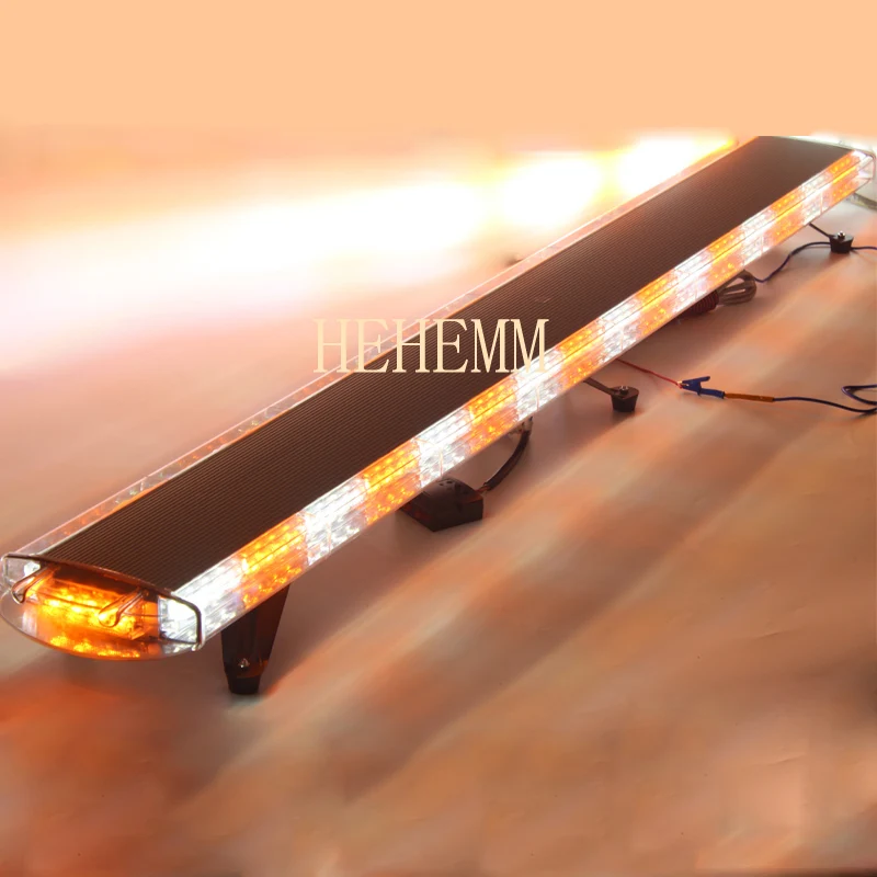 

HEHEMM 136W Strobe Warning Light Bar Waterproof Flashing Beacon Emergency Lights Car Vehicles Amber