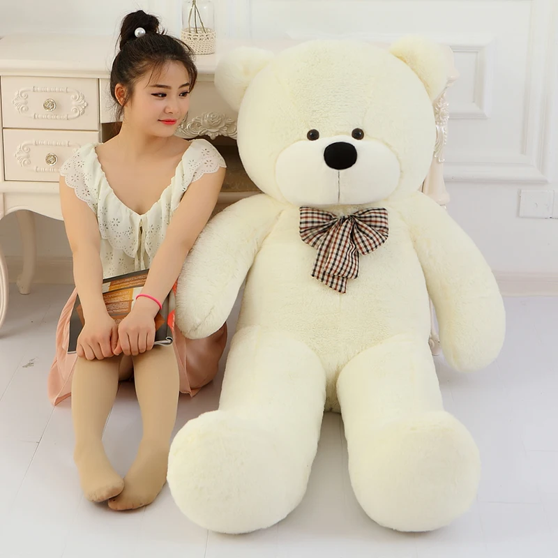 72in.Big Teddy Bear White Stuffed animals Plush Soft Toys Doll Gift EMS Shipping 