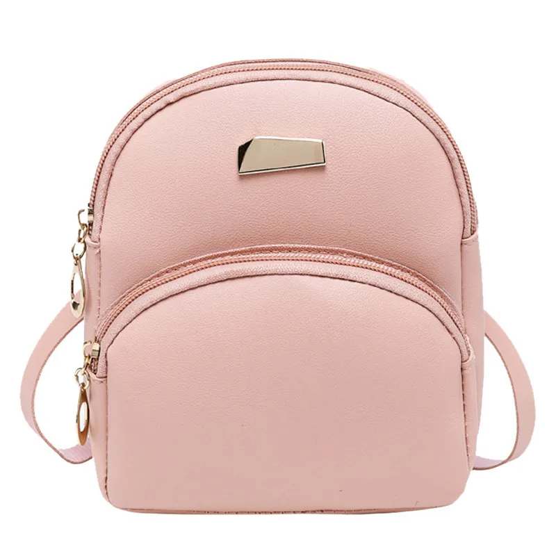 

Bag Girl Travel Students Pure Color School Bag Backpack Shoulder Bag