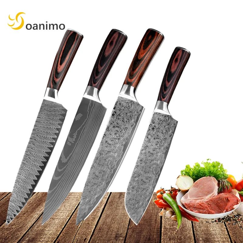 Soanimo 7 ''/8'' Professional кухонный нож из нержавеющей стали шеф повара японский
